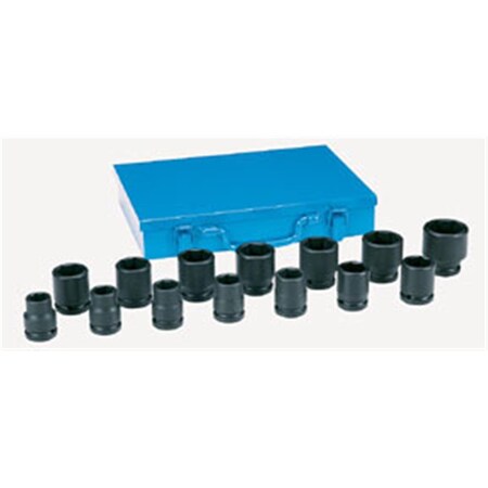 Cool Kitchen 8038 14 Pc. 0.75 in. Drive Standard Length Fractional Impact Socket Set CO96587